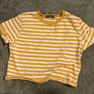 yellow striped brandy mellville shirt